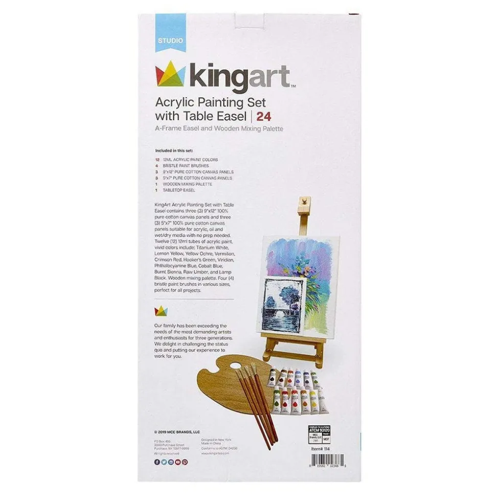 Art Supplies & Easels*The Met Store Acrylic Paint and Tabletop Easel Set