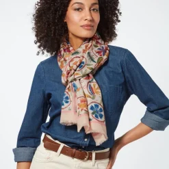 Scarves & Wraps*The Met Store British Flowering Vines Embroidered Oblong Scarf