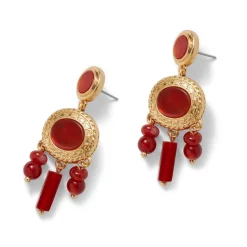 Earrings*The Met Store Classical Carnelian Chandelier Earrings