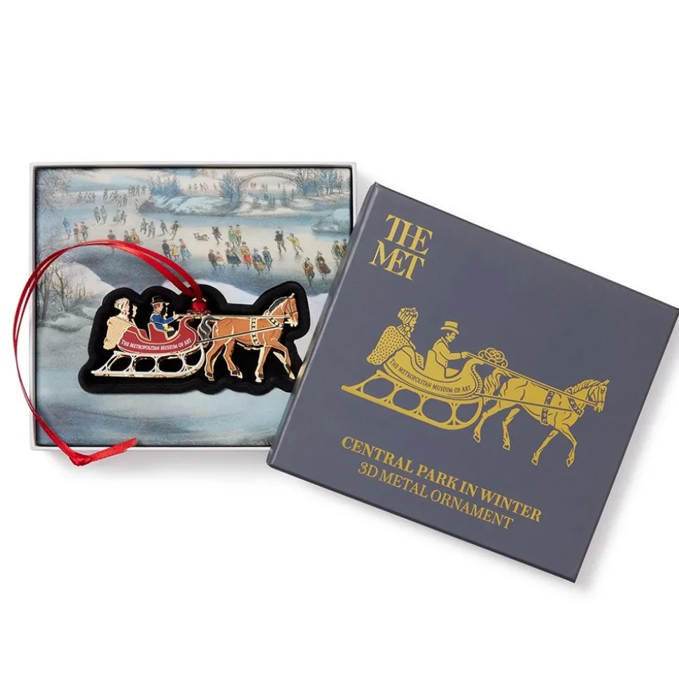 Ornaments*The Met Store Currier & Ives Winter Sleigh Ornament