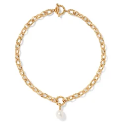 Jewelry Sets*The Met Store Cypriot Twist Pearl Chain Pendant Necklace and Triple-Hoop Earrings Set