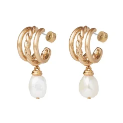 Jewelry Sets*The Met Store Cypriot Twist Pearl Necklace and Triple-Hoop Earrings Set