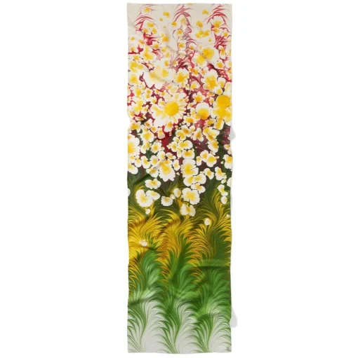Scarves & Wraps*The Met Store Daisy Garden Marbled Paper Oblong Silk Scarf