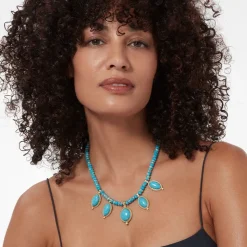 Necklaces*The Met Store Egyptian Hathor Turquoise Multi-Drop Necklace