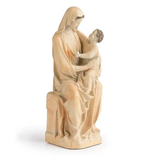 Sculpture*The Met Store Enthroned Virgin and Child Sculpture