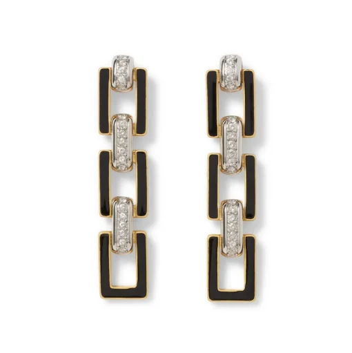 Earrings*The Met Store European Buckle Enamel Drop Earrings