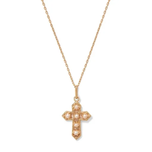 Necklaces*The Met Store Filipino Pearl Cross Pendant Necklace