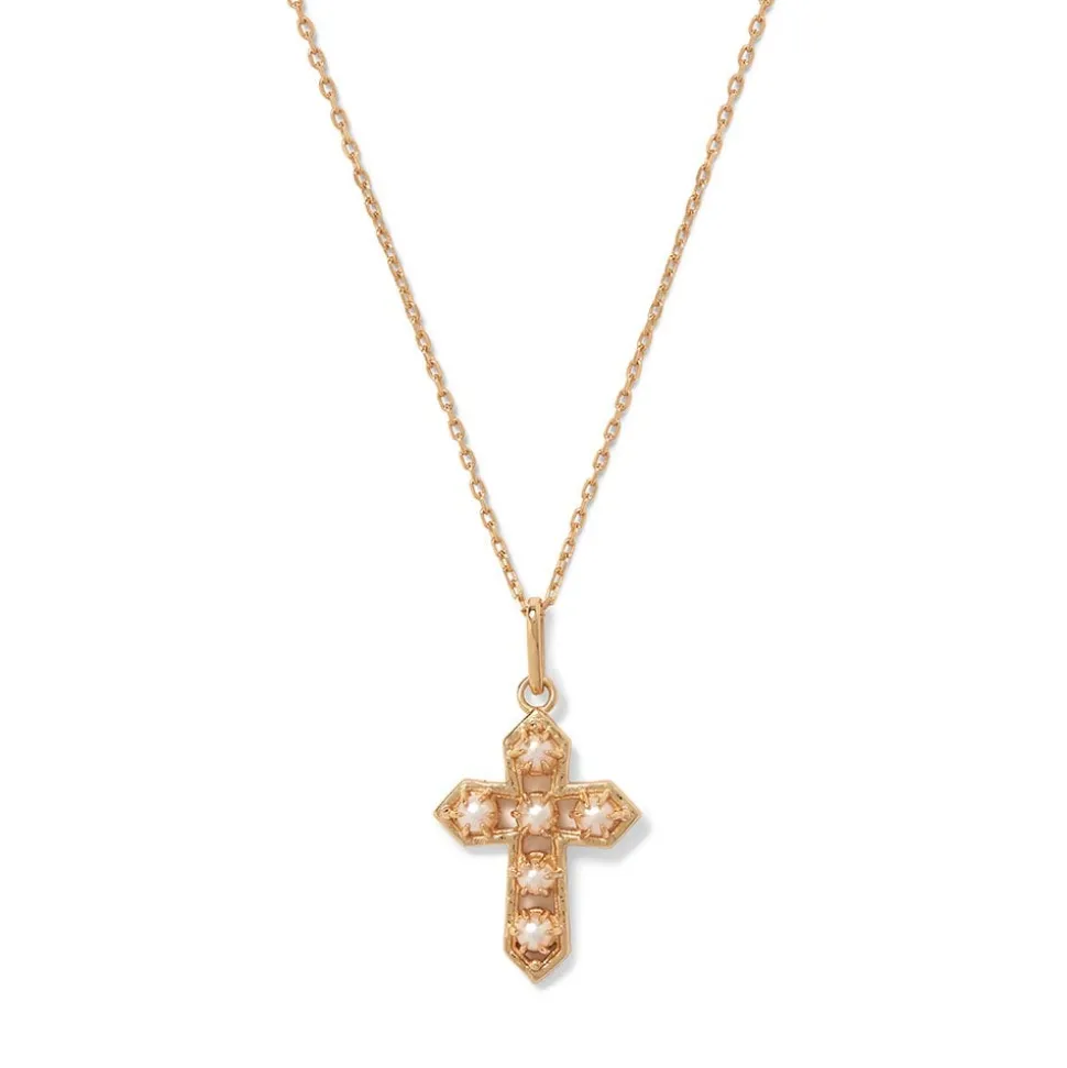 Necklaces*The Met Store Filipino Pearl Cross Pendant Necklace