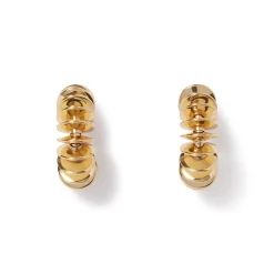 Earrings*The Met Store Golden Disc Huggie Earrings