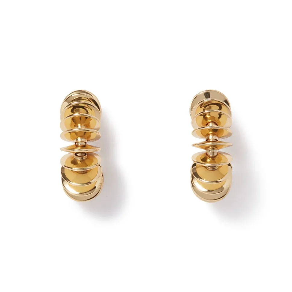 Earrings*The Met Store Golden Disc Huggie Earrings