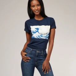 Clothing*The Met Store Hokusai Great Wave Tee White