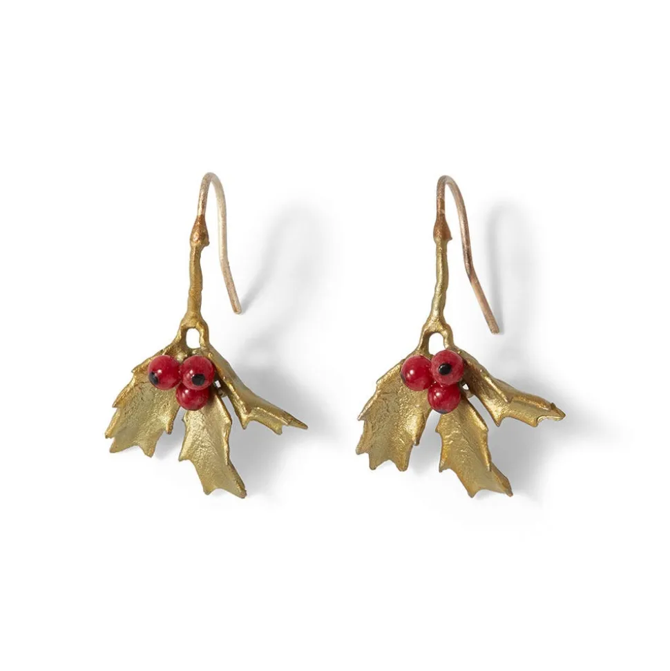 Earrings*The Met Store Holly Berry Jade Drop Earrings