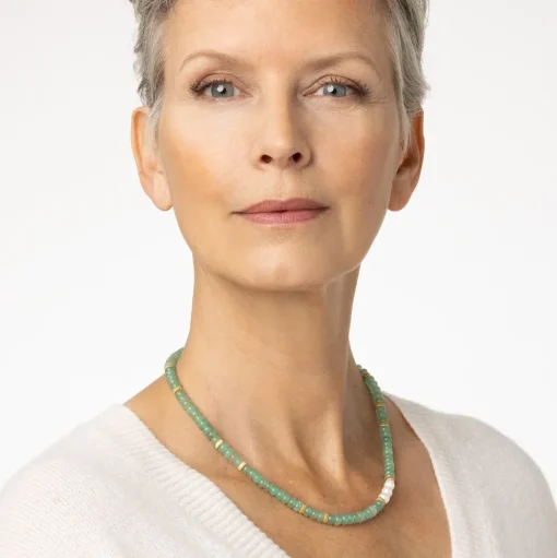 Necklaces*The Met Store Karavas Gems Aventurine Beaded Necklace