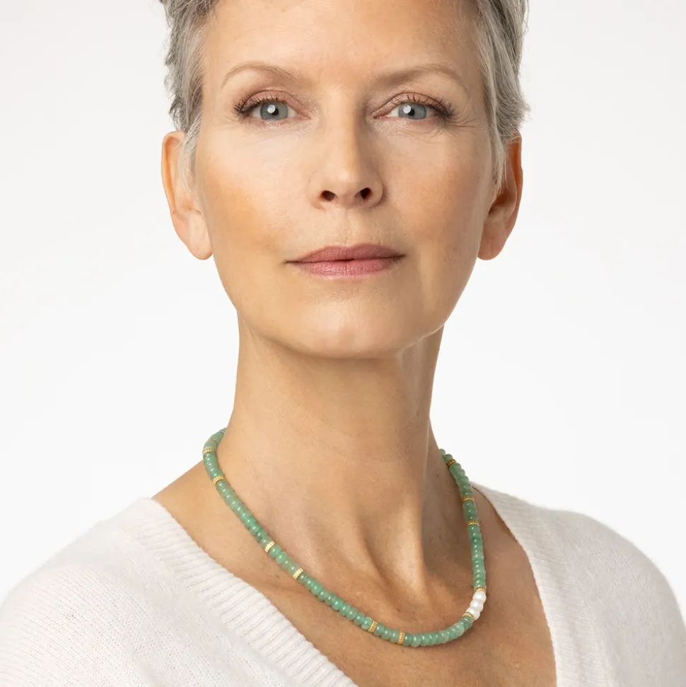 Necklaces*The Met Store Karavas Gems Aventurine Beaded Necklace