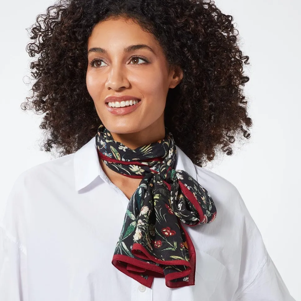 Scarves & Wraps*The Met Store Medieval Millefleurs Oblong Silk Scarf