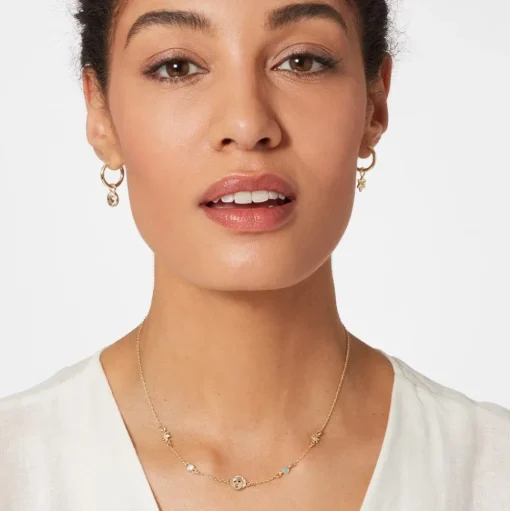Earrings*The Met Store Moon and Star Hoop Earrings