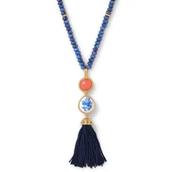 Jewelry Sets*The Met Store Qing Bottle Lariat Necklace and Floral Drop Earrings Set