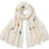 Scarves & Wraps*The Met Store Qing Embroidered Butterflies Oblong Scarf