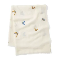 Scarves & Wraps*The Met Store Qing Embroidered Butterflies Oblong Scarf