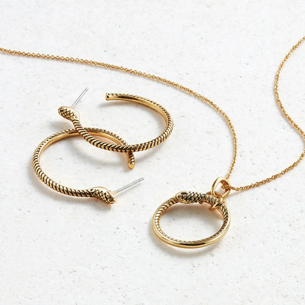 Earrings*The Met Store Serpentine Hoop Earrings