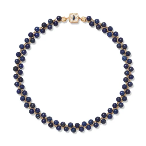 Necklaces*The Met Store Spanish Baldric Lapis Braided Necklace