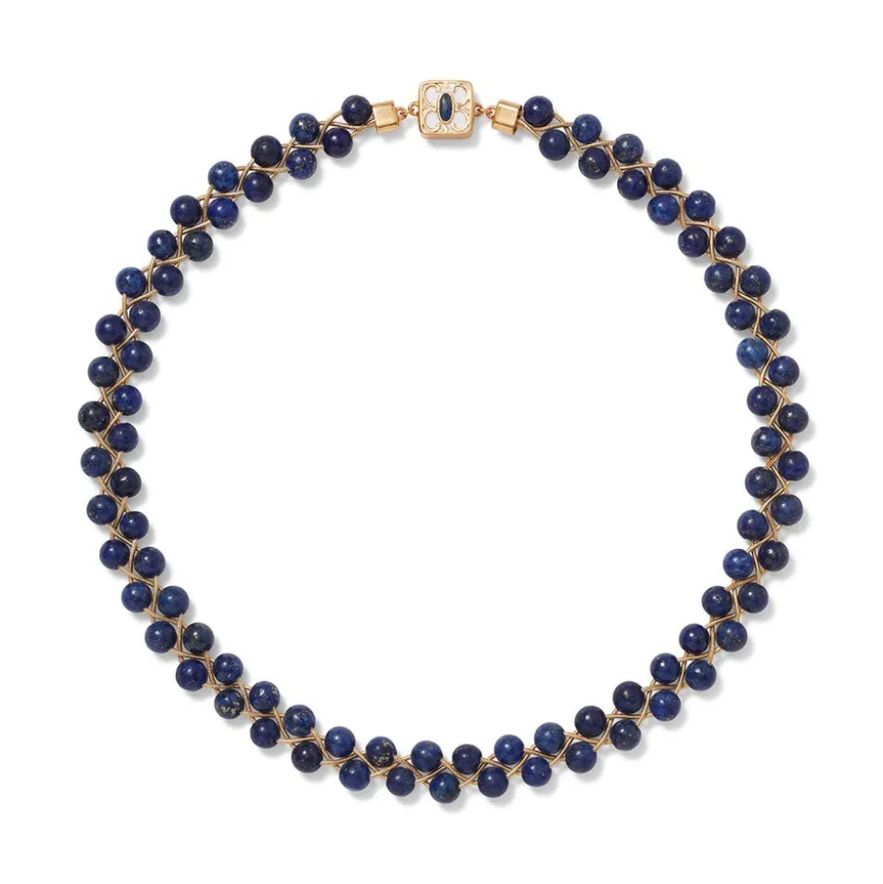 Necklaces*The Met Store Spanish Baldric Lapis Braided Necklace