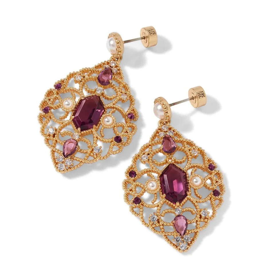 Jewelry Sets*The Met Store Turkish Amethyst Long Pendant Necklace and Statement Earrings Set
