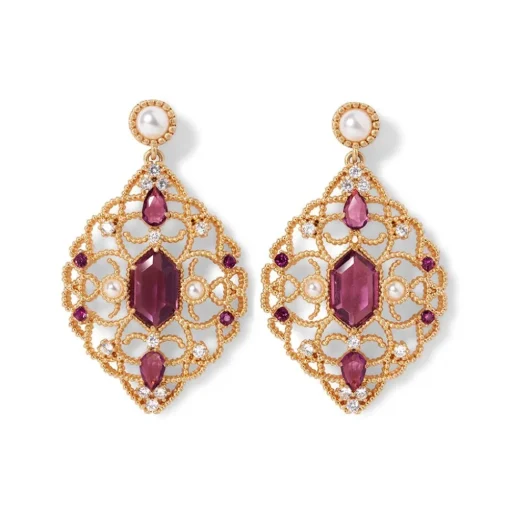 Earrings*The Met Store Turkish Amethyst Statement Earrings