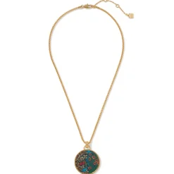 Necklaces*The Met Store William Morris Blackthorn Enamel Pendant Necklace