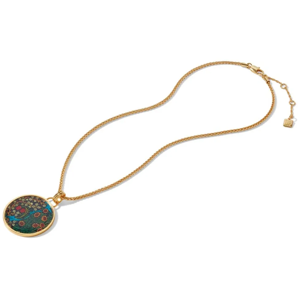 Necklaces*The Met Store William Morris Blackthorn Enamel Pendant Necklace
