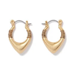 Earrings*The Met Store Wrapped Chevron Huggie Earrings