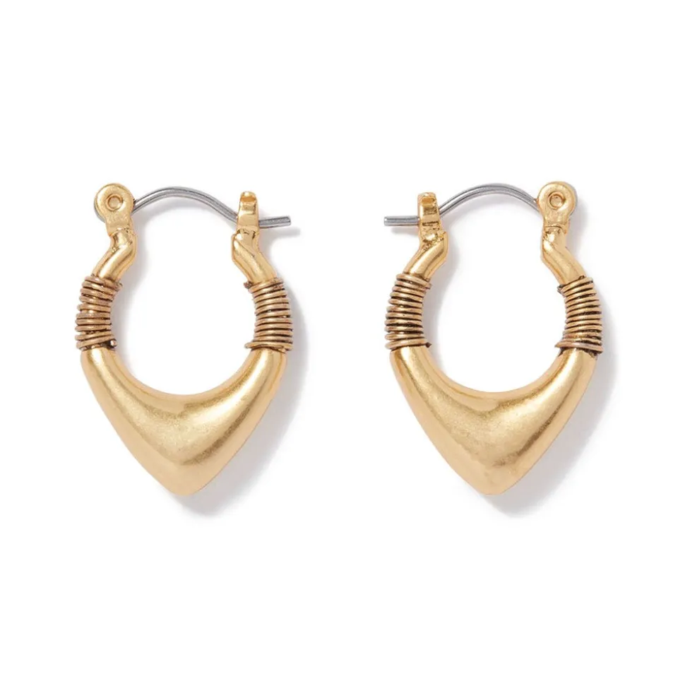 Earrings*The Met Store Wrapped Chevron Huggie Earrings